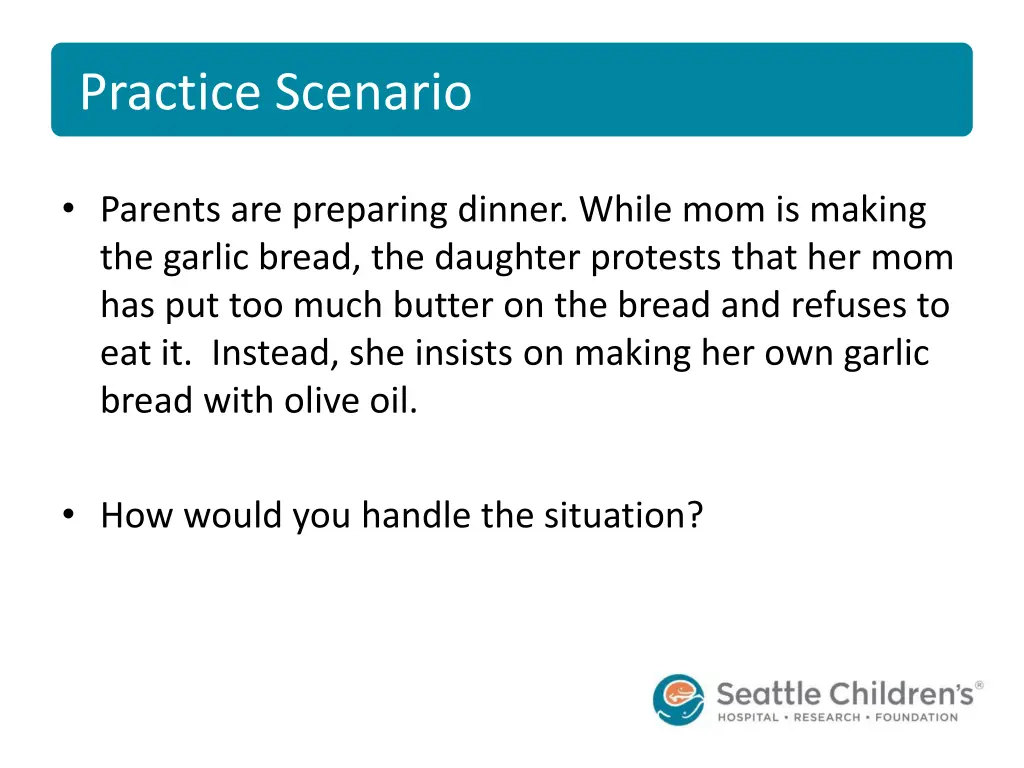 practice scenario