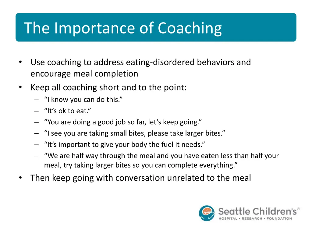 the importance of coaching