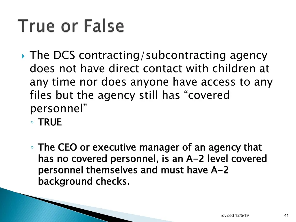 the dcs contracting subcontracting agency does