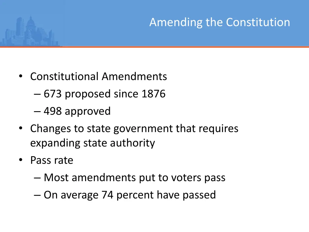 amending the constitution