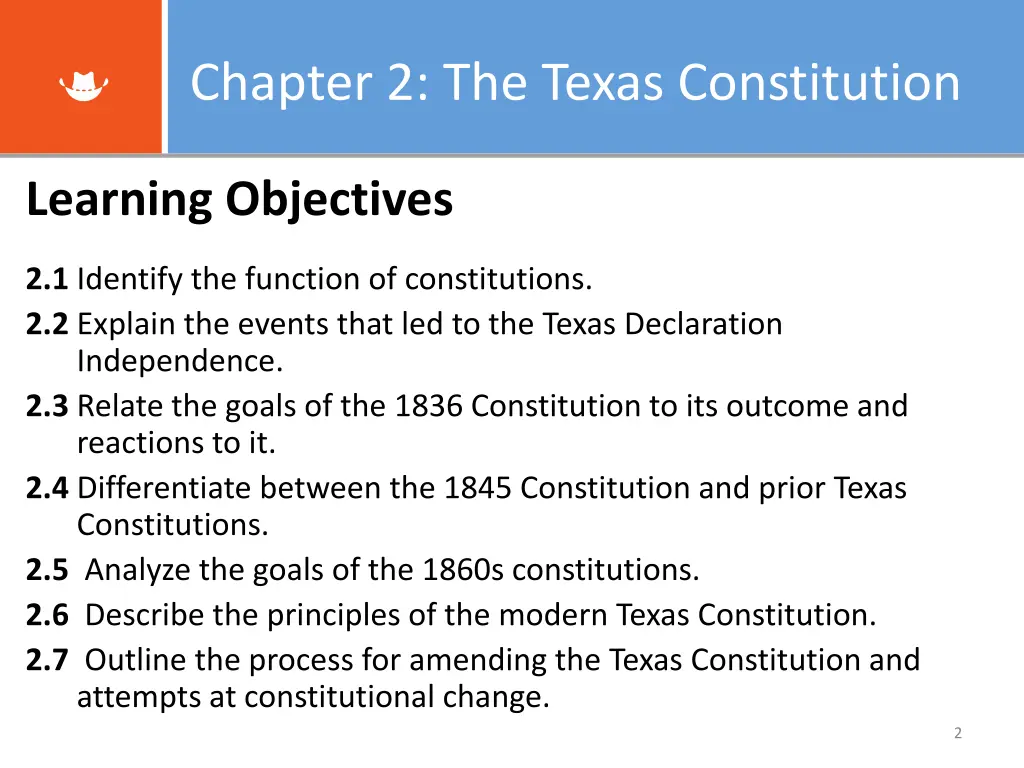 chapter 2 the texas constitution 1