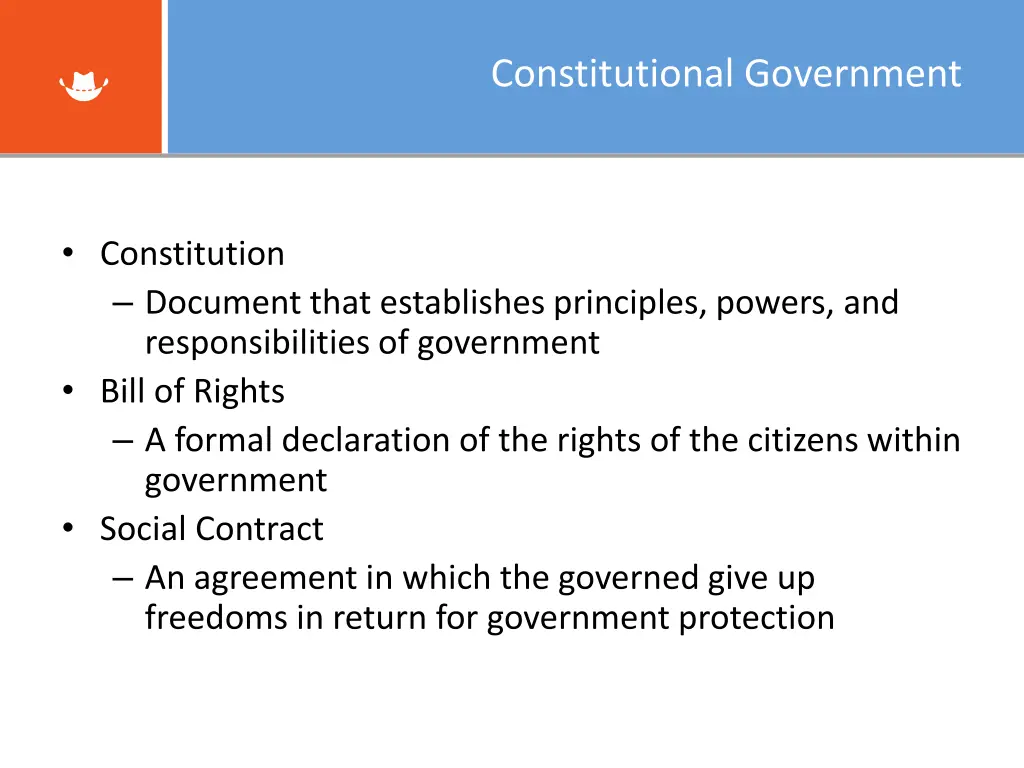 constitutional government