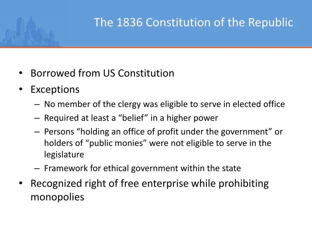 the 1836 constitution of the republic 1