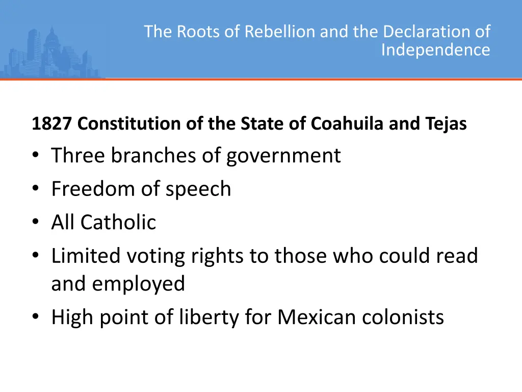 the roots of rebellion and the declaration of 1