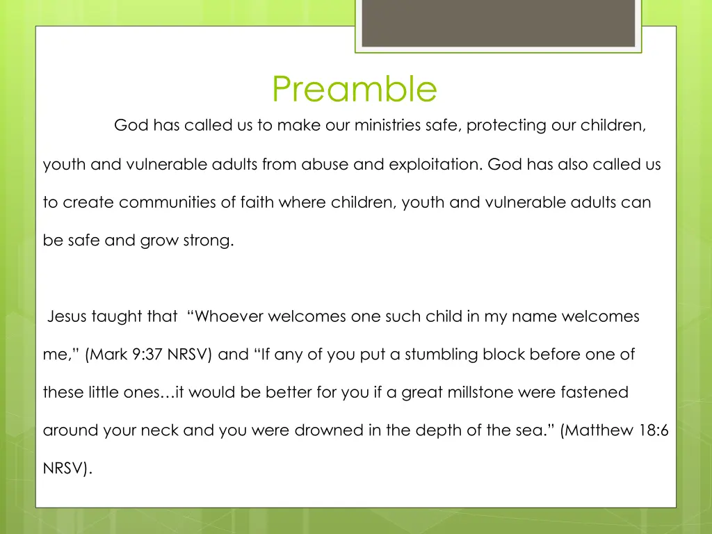 preamble