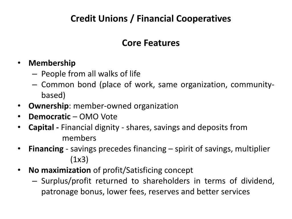 credit unions financial cooperatives