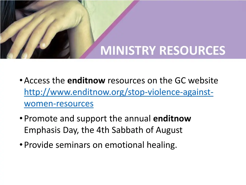 ministry resources