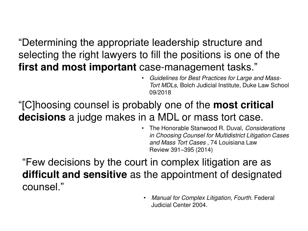 determining the appropriate leadership structure