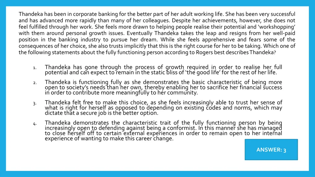 thandeka has been in corporate banking