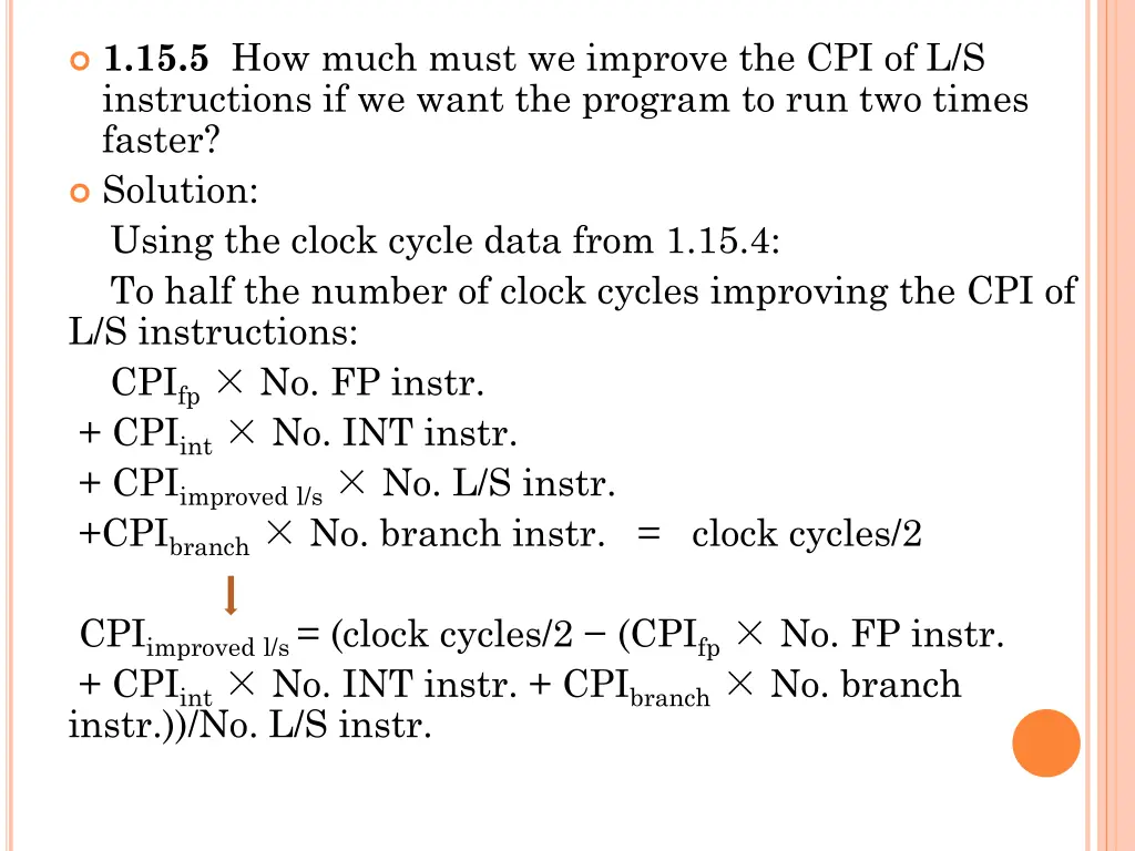 1 15 5 how much must we improve