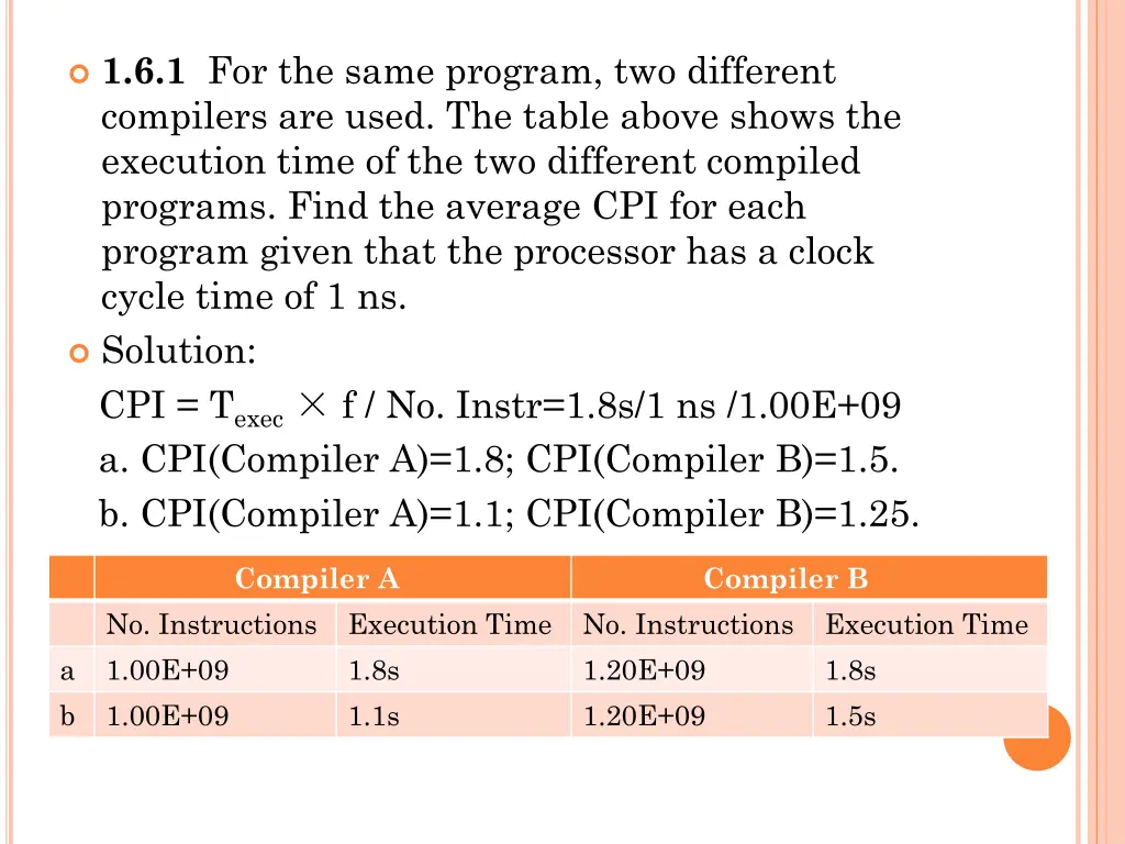 1 6 1 for the same program two different