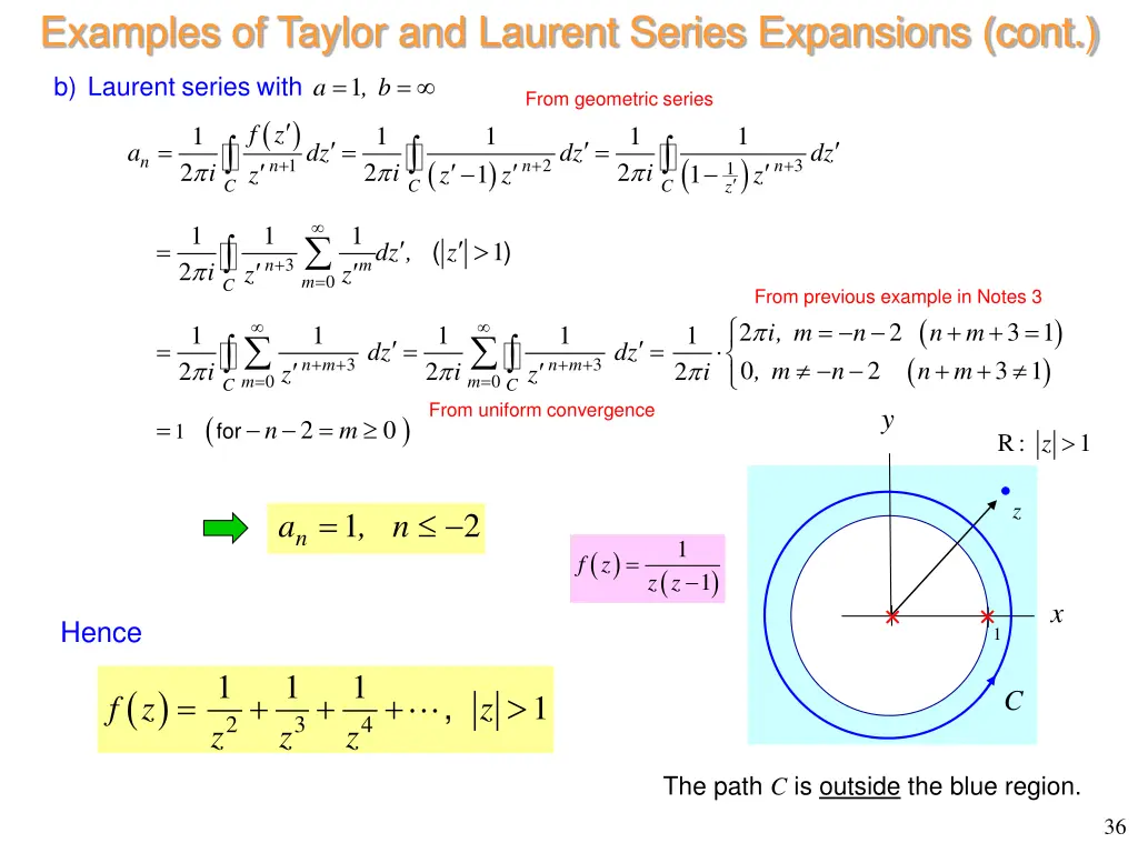 examples of taylor and laurent series expansions 2