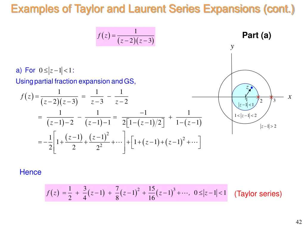 examples of taylor and laurent series expansions 8