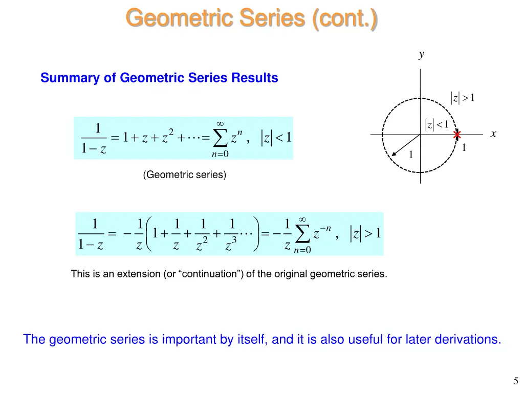 geometric series cont 2