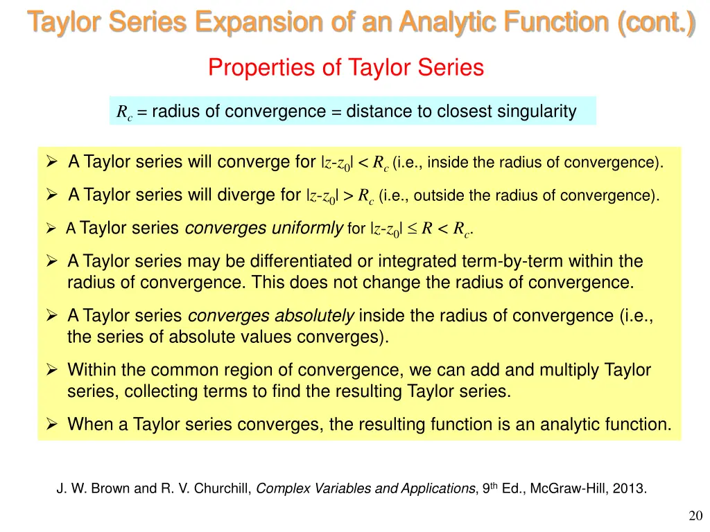 taylor series expansion of an analytic function 3