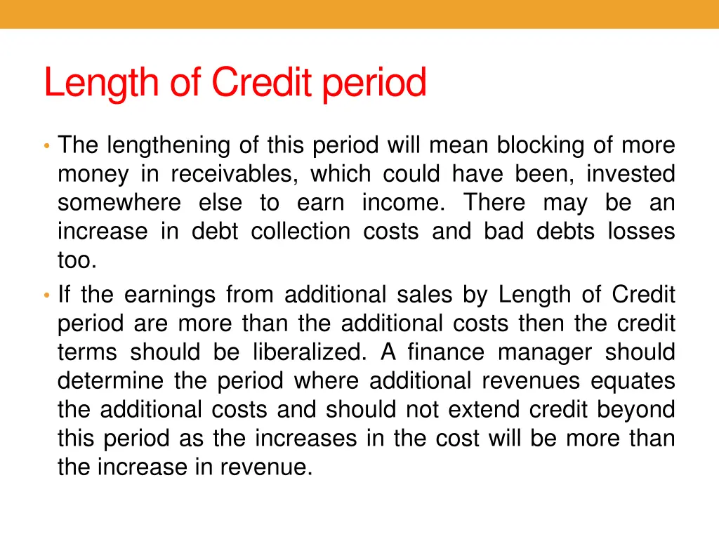 length of credit period