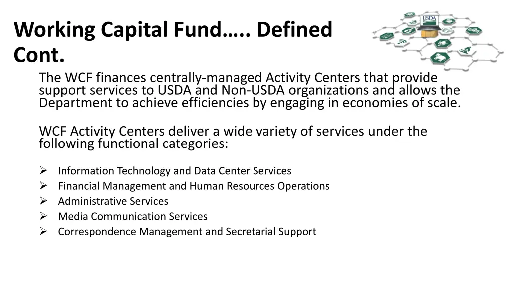 working capital fund defined cont