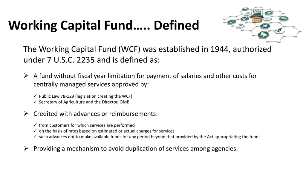 working capital fund defined