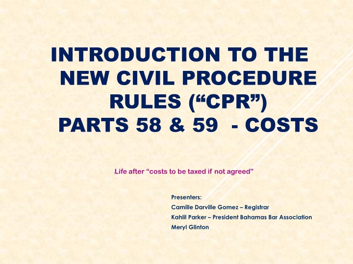 introduction to the new civil procedure rules