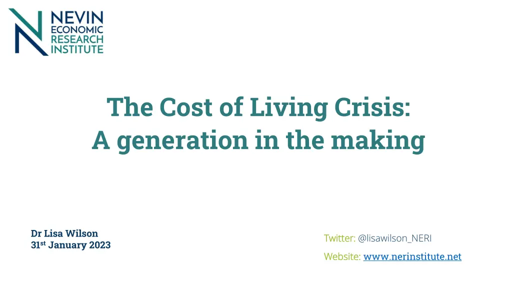 the cost of living crisis a generation 1