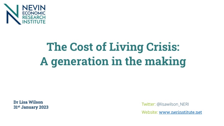 the cost of living crisis a generation