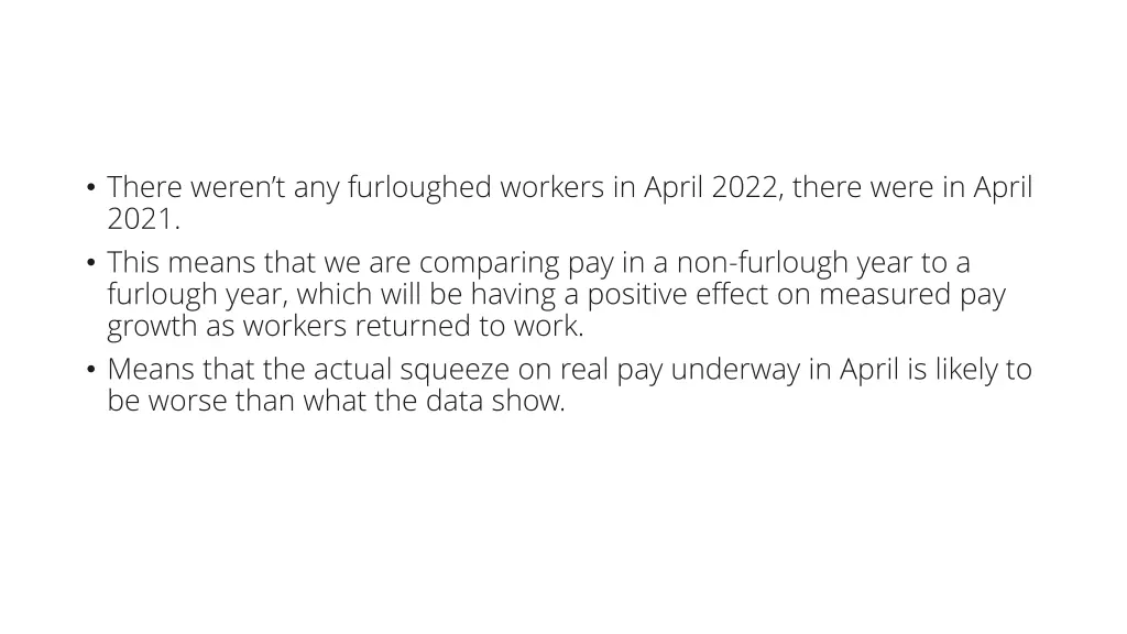 there weren t any furloughed workers in april