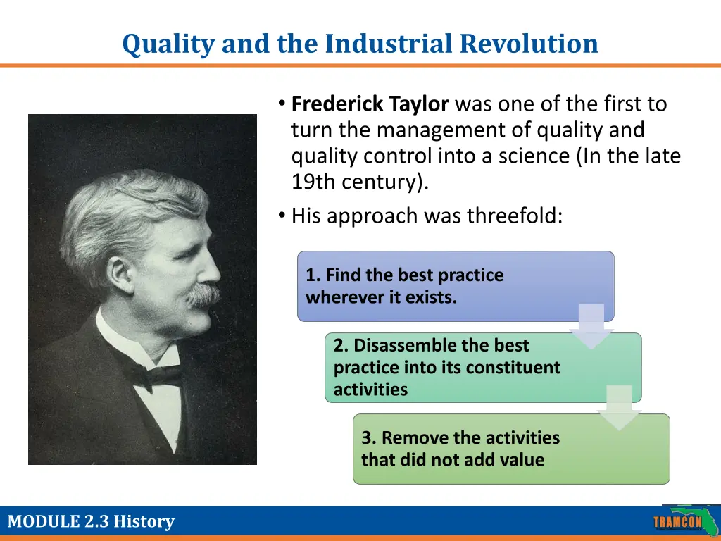 quality and the industrial revolution