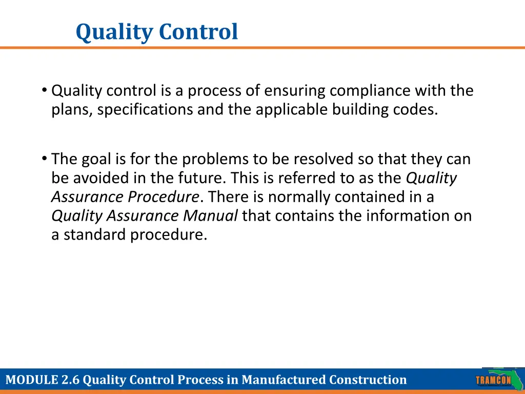 quality control 2