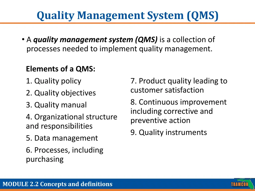 quality management system qms