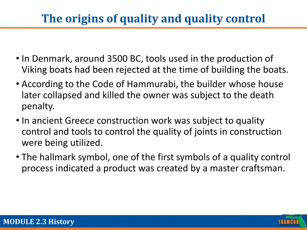 the origins of quality and quality control