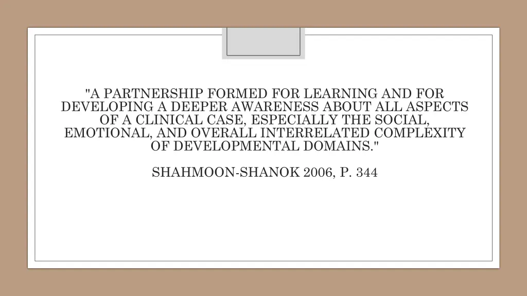 a partnership formed for learning