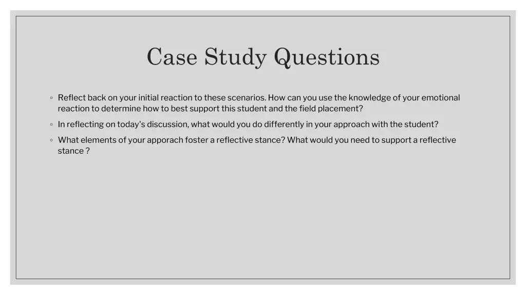 case study questions 1