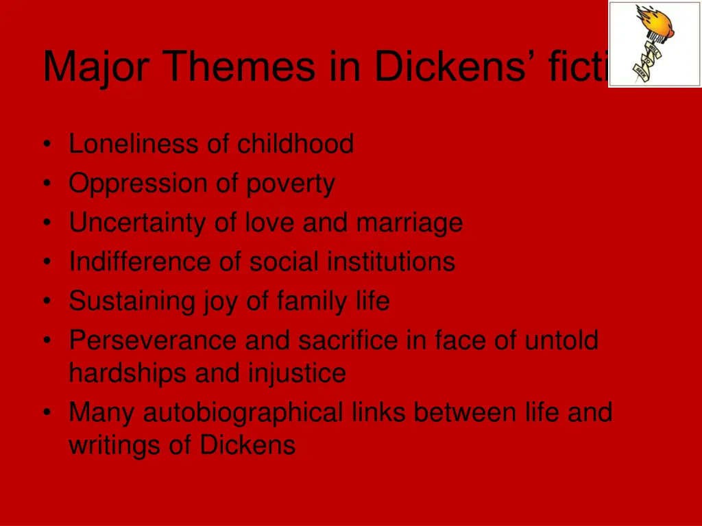 major themes in dickens fiction