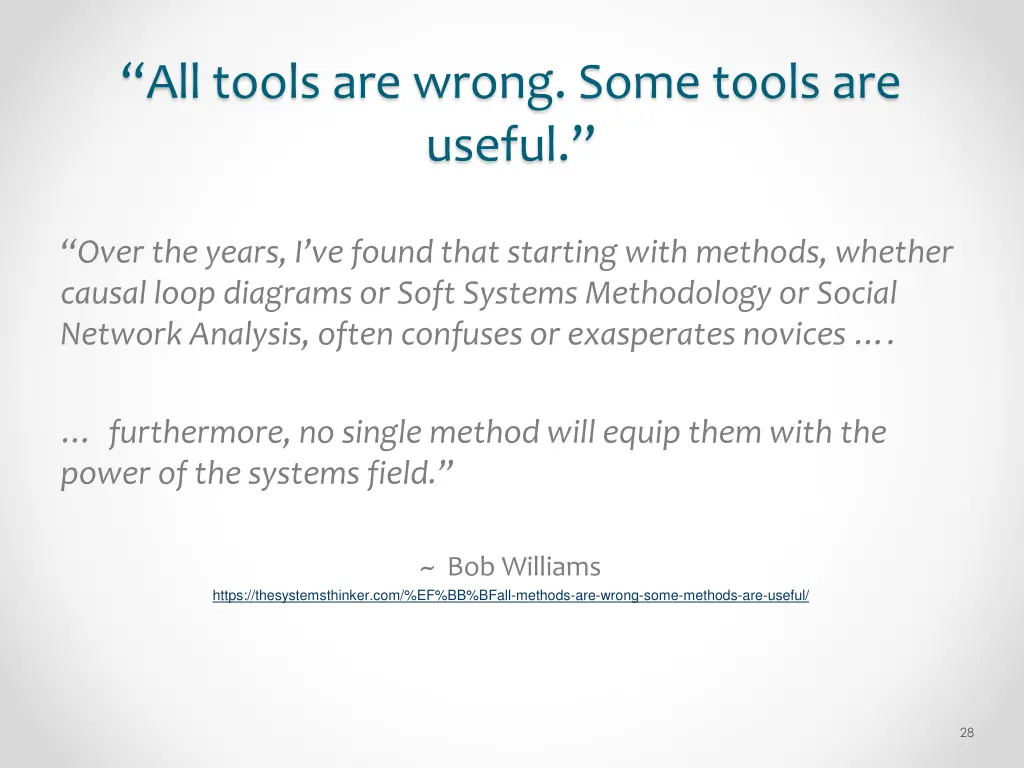 all tools are wrong some tools are useful