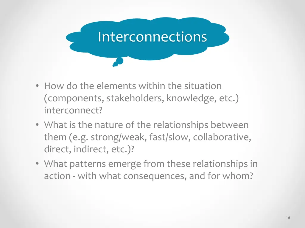 interconnections