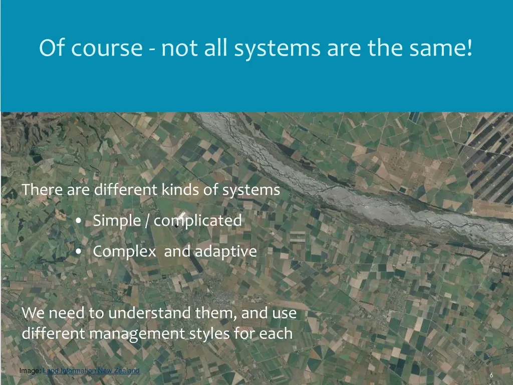 there are different kinds of systems