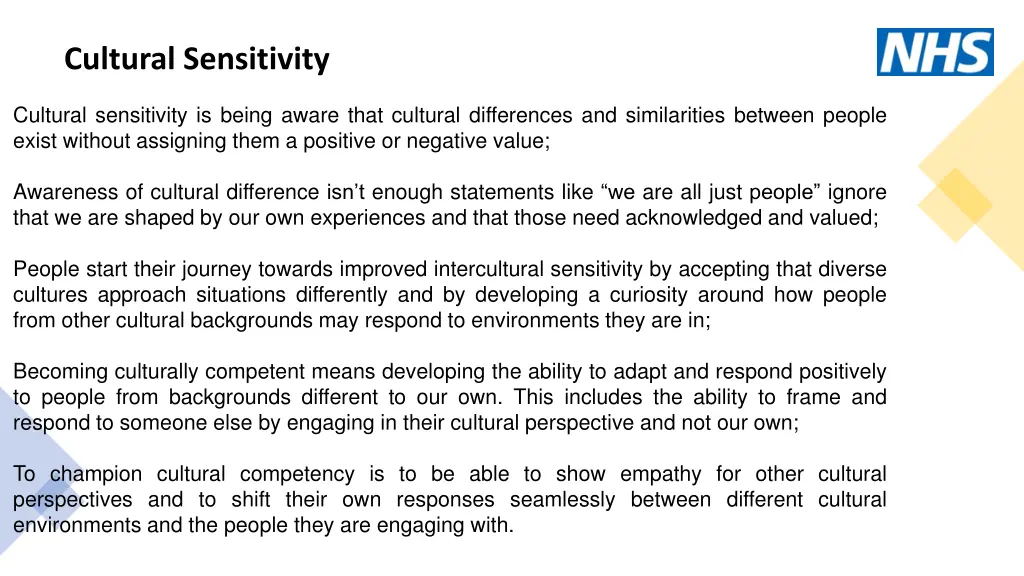 cultural sensitivity