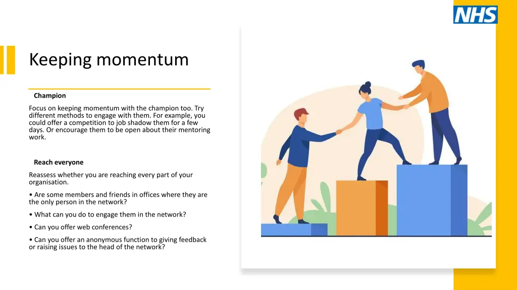 keeping momentum