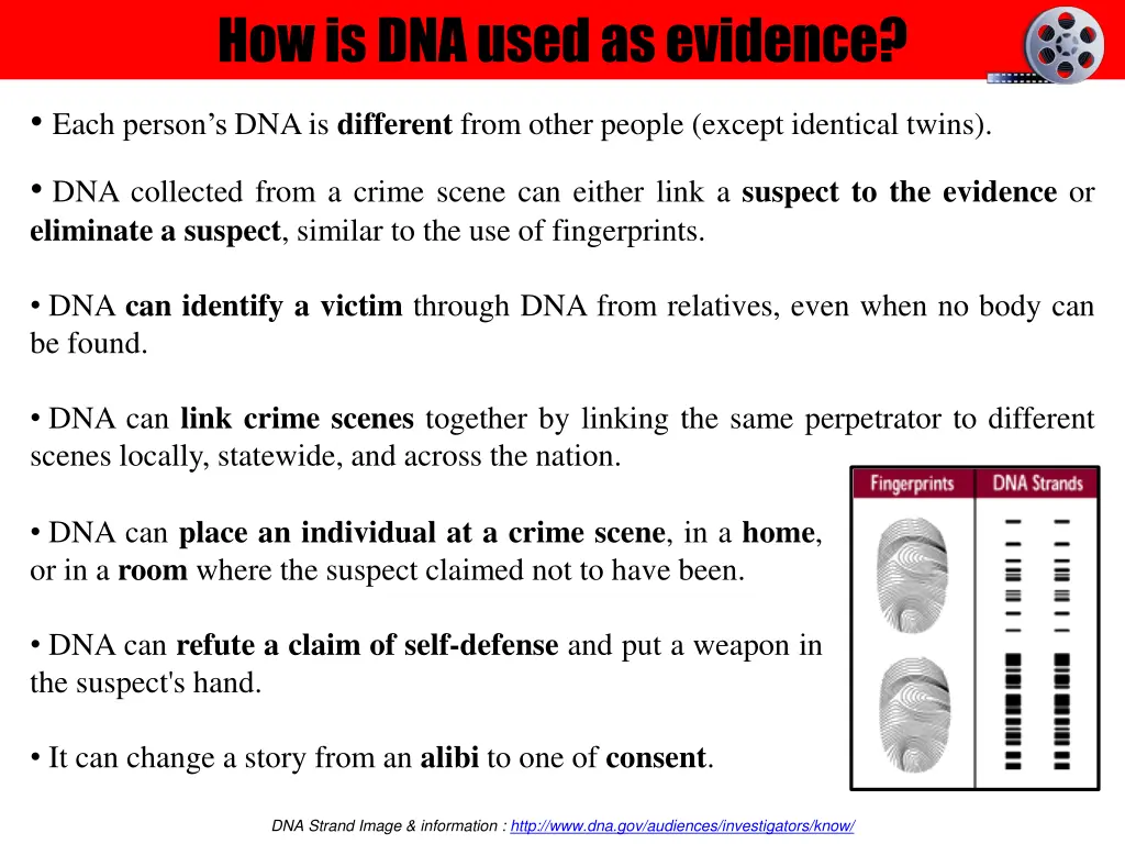 how is dna used as evidence