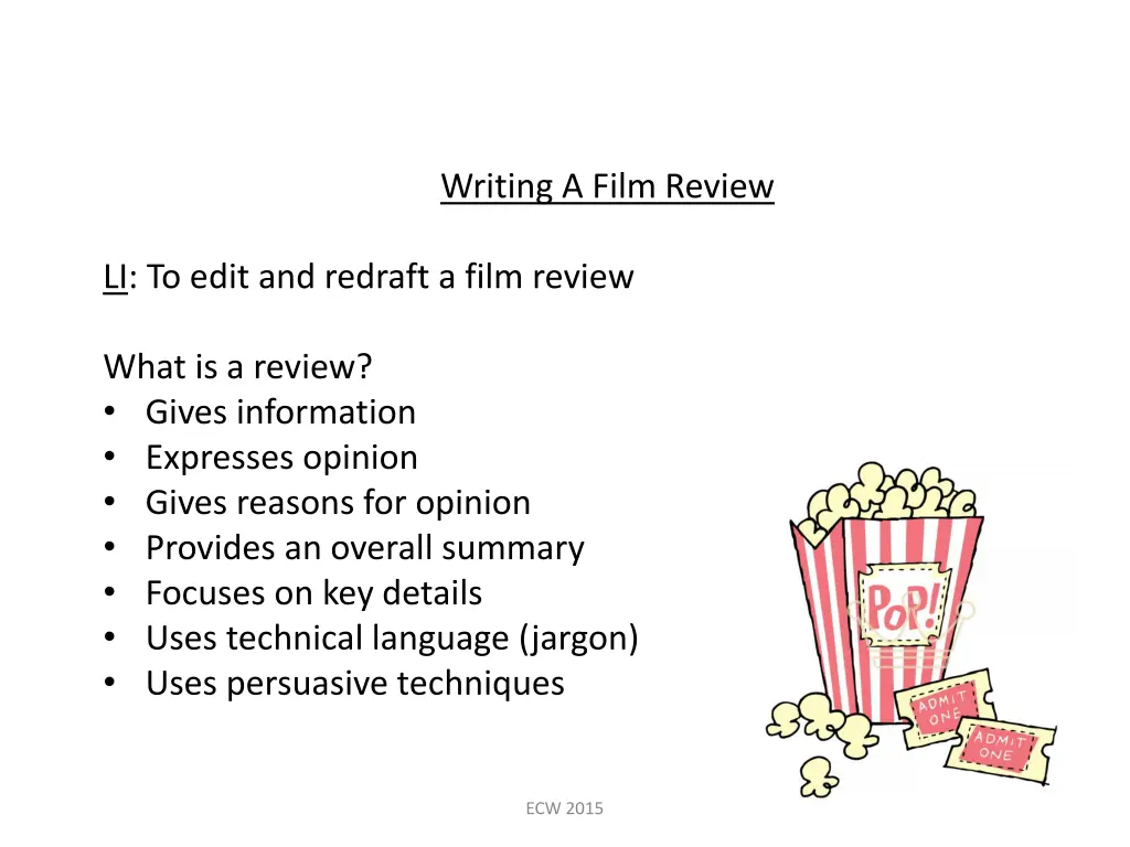 writing a film review 1