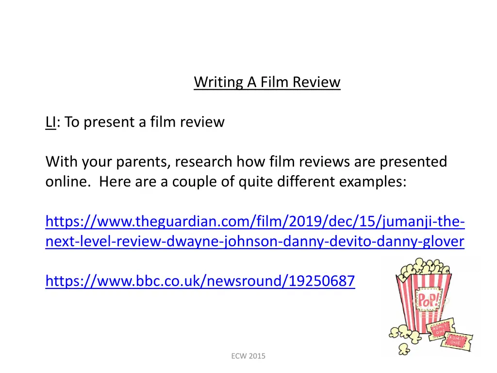 writing a film review 2