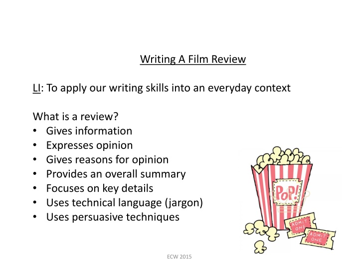 writing a film review