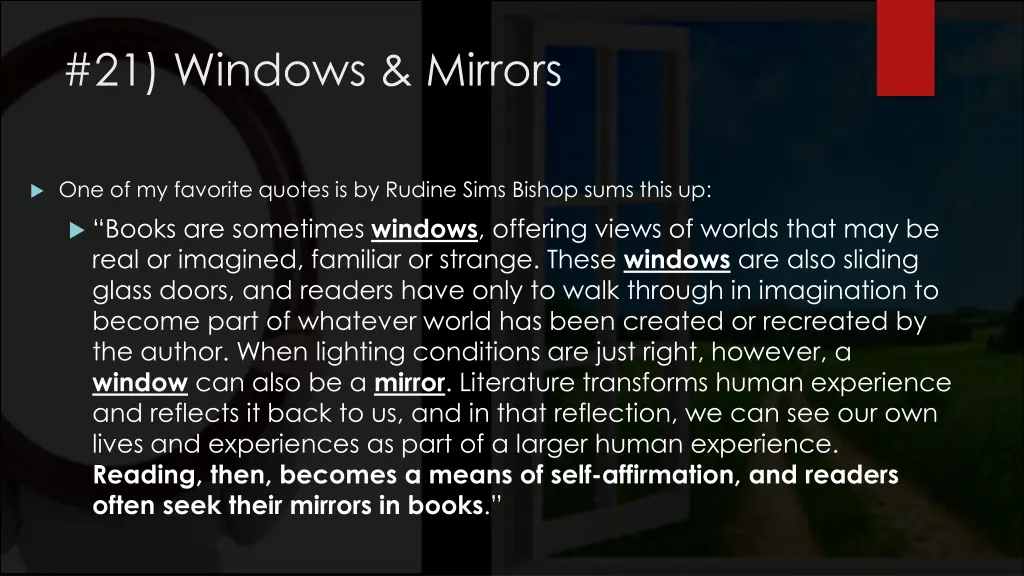 21 windows mirrors