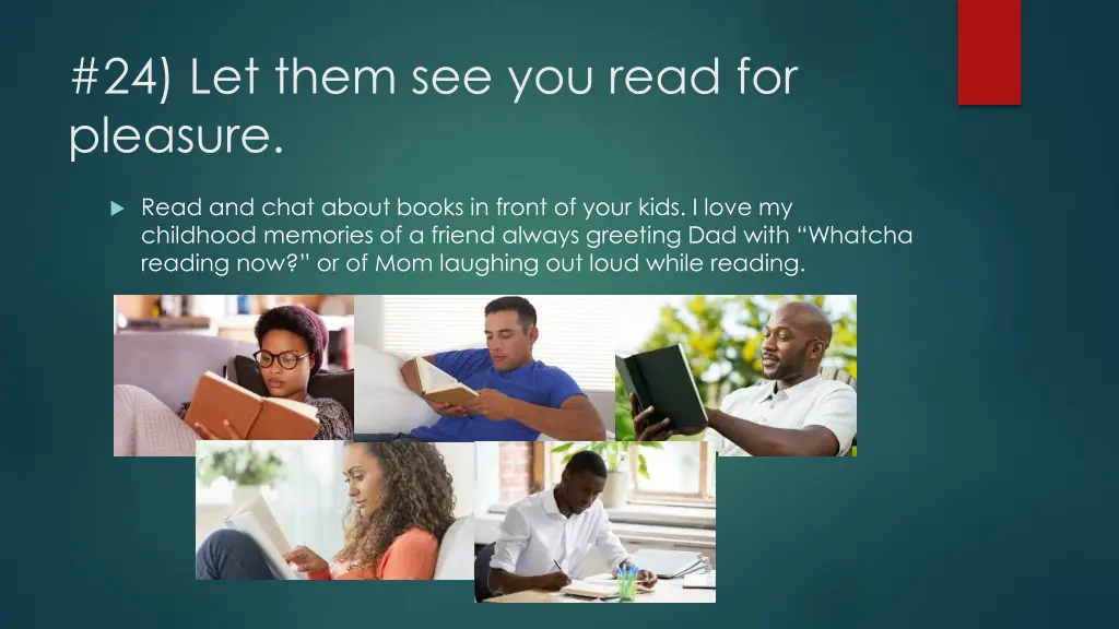 24 let them see you read for pleasure