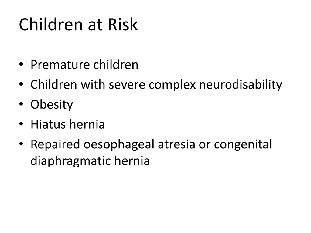 children at risk