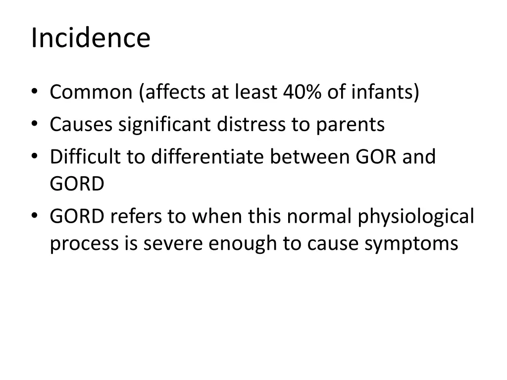 incidence