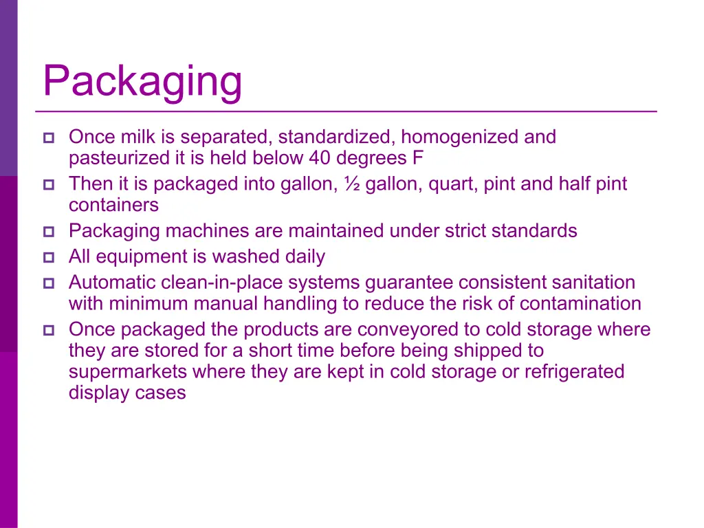 packaging