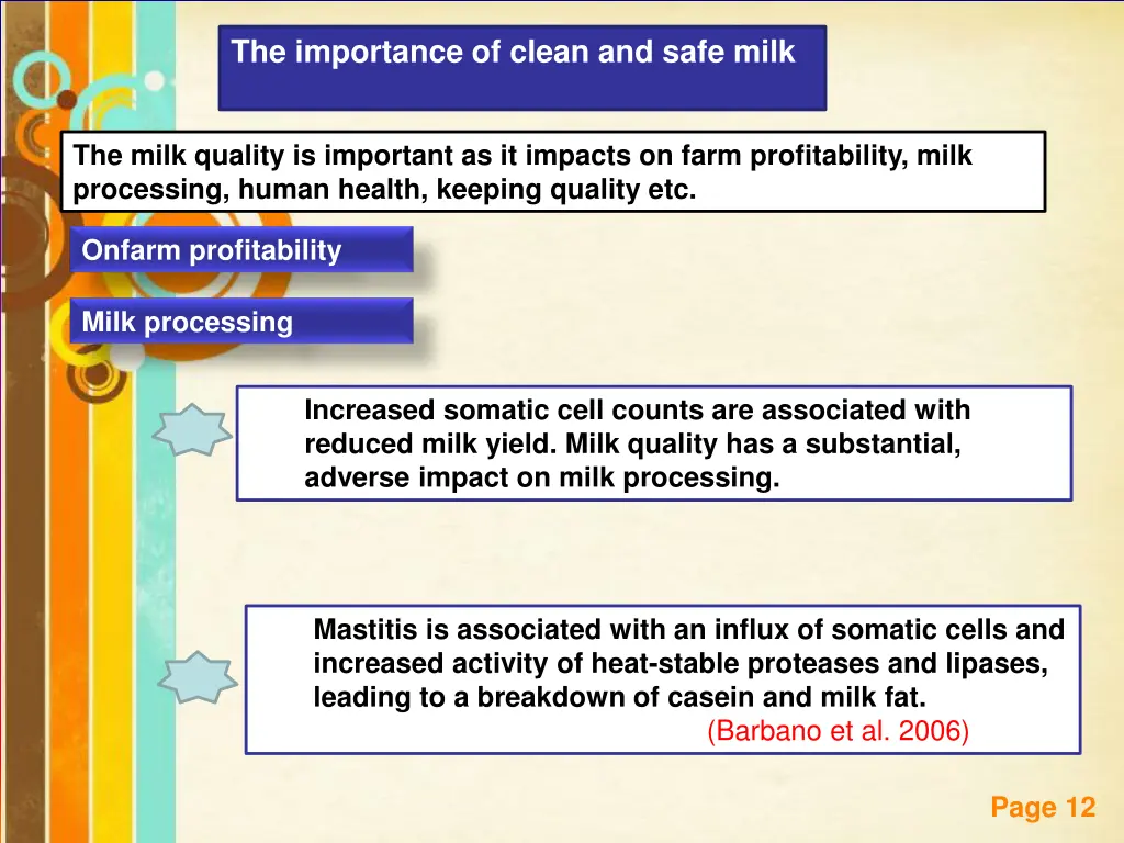 the importance of clean and safe milk