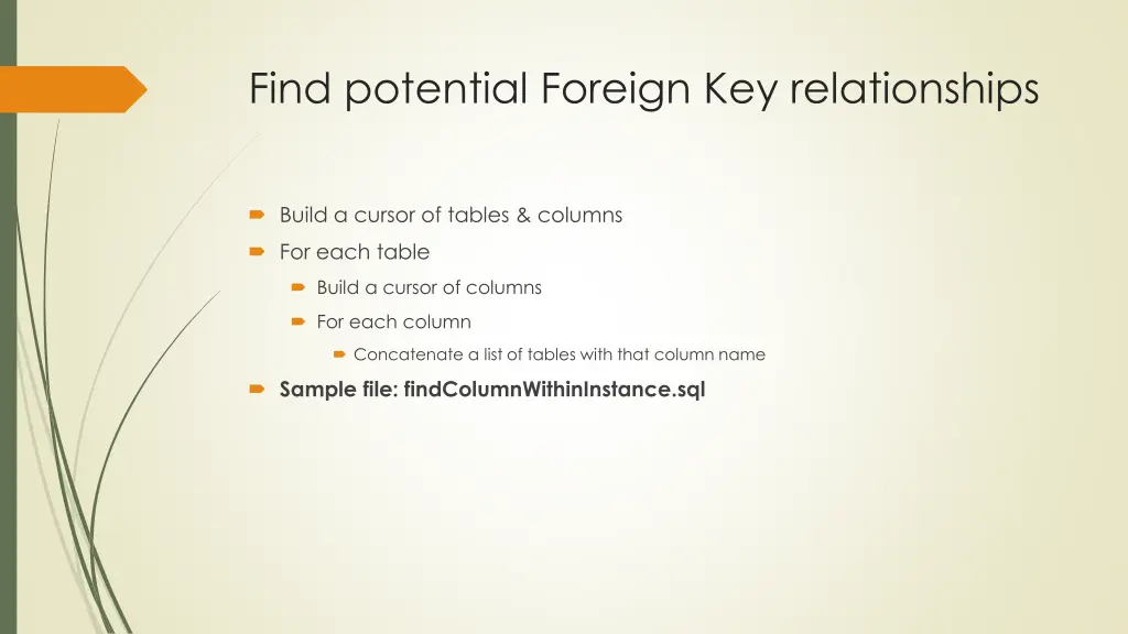 find potential foreign key relationships