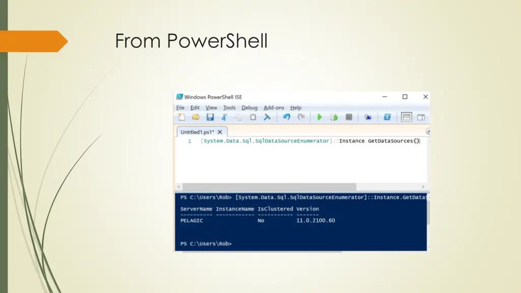 from powershell